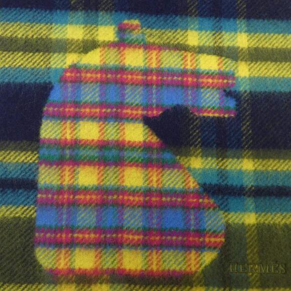 HERMES Blue Scarf - Picture 4 of 4